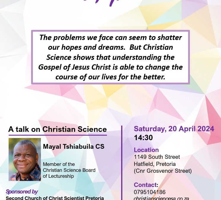 Discovering Christian Science, Discovering Hope